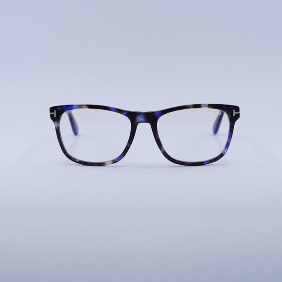 🕶️ New Tom Ford FT5662-B 055 56mm Eyeglasses - Blue Havana Frame - Picture 3 of 11